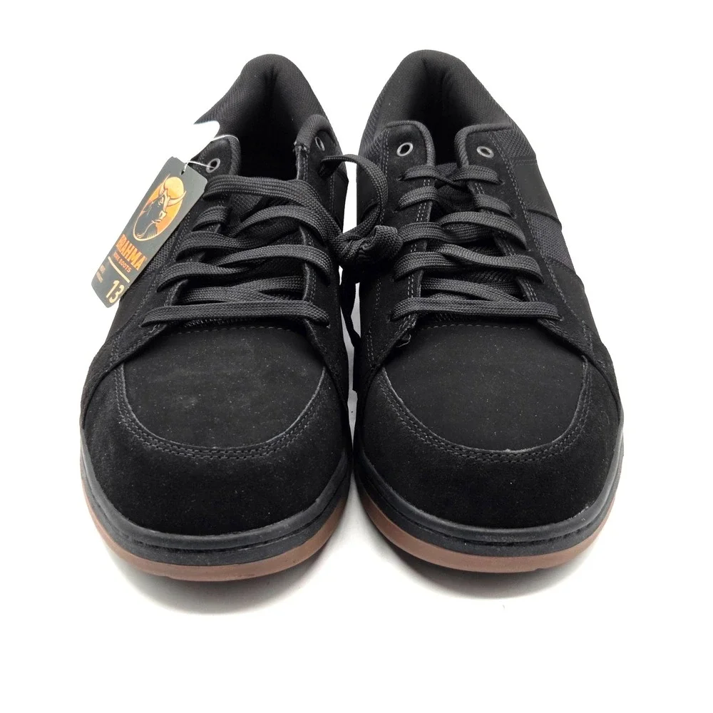 Brahma Men's 13 Black Steel Toe Work Shoes Low Top Boots‎ Slip Oil Resistant